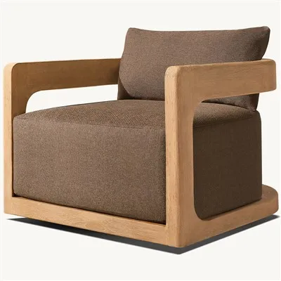 Крісло для відпочинку на відкритому повітрі з тикового дерева